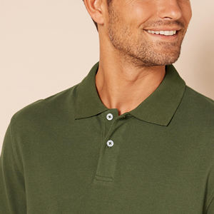 Polo de punto de manga corta para hombre, ligero, informal, con cuello vuelto, personalizable, para verano - Product Image 3