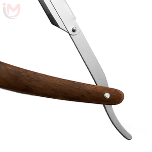 IMANS ENTERPRISES Navaja de Afeitar Recta con Mango de Madera y Hoja de Acero Inoxidable para Afeitado Masculino y Cuidado Facial - Product Image 2