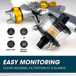 Válvula de Drenaje Separadora de Agua y Aceite para Filtro de Aire, Trampa de Agua OEM LEMATEC AI-304 para Compresor, Manguera de Línea de Aire, Herramientas Neumáticas, Pistola de Pulverización, Plasma - Product Image 4