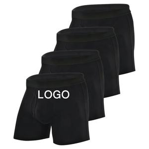 Calzoncillos promocionales ajustados de alta calidad, de fábrica de Bóxer Bangladesh, diseño de logotipo personalizado, tela de punto transpirable, ropa interior Popular - Product Image 5