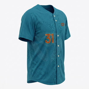 Camiseta de béisbol para atletas, costuras duraderas, ajuste cómodo, adecuada para partidos competitivos, camiseta de béisbol transpirable - Product Image 2