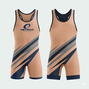 Singlets de Lucha Unisex sin Mangas, Spandex/Poliéster, Nueva Llegada, Impresión Frontal Personalizada, Ligeros, Elásticos y Duraderos - Product Image 2