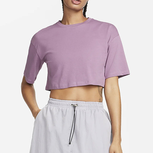 Camisetas Cortas Básicas de Corte Regular para Mujer, Diseño de Última Moda, 100% Algodón, Transpirables, para Todas las Temporadas, en Todos los Colores y Tallas - Product Image 3