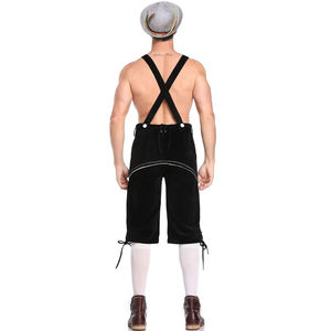 Costume bavarois en cuir véritable pour homme, tenue traditionnelle allemande pour l'Oktoberfest avec logo personnalisé - Product Image 3