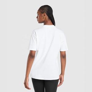 280 GSM manches courtes t-shirts femmes demi manches été Vintage décontracté couverture en coton t-shirt respirant avec Logo personnalisé - Product Image 3