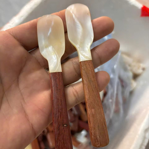 ถาดเปลือกหอยธรรมชาติขัดเงา จานมุก จานใส่ไข่ปลาคาเวียร์ งานฝีมือทำมือ ของขวัญสุดหรู ขายส่ง - Product Image 1