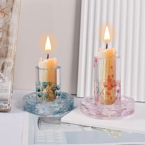 Resin Party <b>Candle</b> Stand Restaurant Wedding Night Life Crafts <b>Candle</b> Stand Sturdy and Attractive Base for Holding <b>Candles</b> - Product Image 1