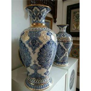 Jarrón de Metal Esmaltado Persa Hecho a Mano con Minakari, Jarrón de Cobre de Lujo con Diseño Floral Meenakari para Decoración del Hogar e Ideas de Regalo para Bodas - Product Image 2