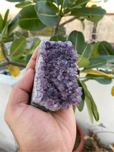 Amethyst Druzy <b>Cluster</b> | Natural Purple <b>Crystal</b> Geode | Raw Mineral Display for Home Decor & Gift Chakra Stones Feng Shui - Product Image 4