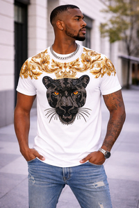 <b>Men</b> Hip Hop Breathable Quick Dry Crew Neck <b>Short</b> <b>Sleeve</b> T-<b>Shirt</b> Wholesale Polyester Solid Color <b>Black</b> Tee Heat Fix Decoration - Product Image 3