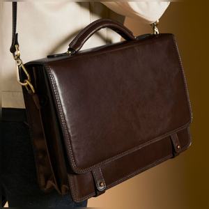 Sacoche pour ordinateur portable en cuir fait main de haute qualité, sac messager professionnel pour le bureau avec personnalisation, fournisseur en gros - Product Image 5