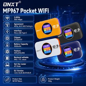 DNXT Wifi Móvil WiFi6 300Mbps, Wi-Fi de Bolsillo WPS 3000mAh, Puntos de Acceso Wi-Fi Portátiles, Modo AP, Tipo-C, Wi-Fi Gratuito Portátil para Viajes - Product Image 2