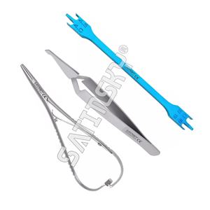 Kit d'ostéotomies pour implants dentaires manuels Ensemble de 8 instruments chirurgicaux Marteau à maillet pour implant - Product Image 6