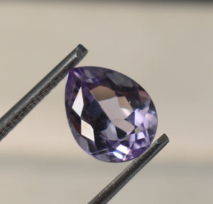 Aigue-marine violette de laboratoire, pierres précieuses en vrac, facettées en poire, calibrées, tailles disponibles : 10x7 mm, 12x9 mm, 14x10 mm, 16x12 mm - Product Image 5