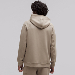 Sweat à capuche pour homme, style streetwear hiver, 100% coton mélangé, manches longues, avec poche kangourou et motif lettres - Product Image 3
