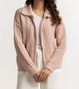 Pulls à col rabattu pour femmes, couleur unie, tricoté, manches longues, coupe ample, décontracté, mode automne-hiver - Product Image 4
