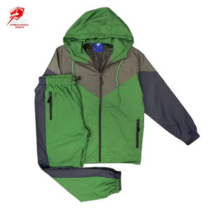 Conjunto de Chaqueta y Pantalones Cortavientos Estilo Outdoor para Hombre, Combinación Más Vendida, Ideal para Senderismo, Caminatas y Viajes - Product Image 1