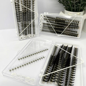 Nueva Llegada Pestañas Postizas Ultra-Rápidas al por Mayor, Curvatura C CC DD L M, Longitud Mixta, Fans Sueltos Pre-Enrollados, Base Puntiaguda, PBT Coreano, Caja Personalizada para Pestañas - Product Image 1