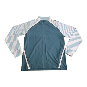 <b>Men's</b> Sporty Racer <b>Jacket</b> Geometric Print Stand Collar Zipper Closure Breathable Polyester Autumn Wear Regular Fit - Product Image 6