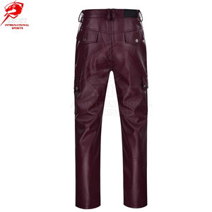Factory Direct <b>Leather</b> <b>Pants</b> Premium Quality <b>Leather</b> Adjustable Waist Comfortable Design For Fashion Casual And Daily Wears - Product Image 2