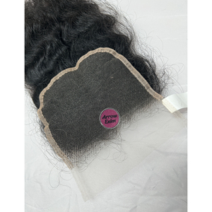 Cabello Humano Natural Liso Indio Remy Grado 12A para Cierre de Encaje con 150% de Densidad y Diseño Partido - Product Image 4