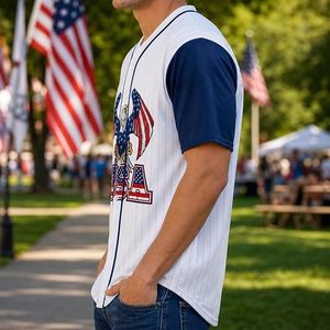 Camiseta de Béisbol Negra Personalizada 1776 2026 We People 250 Años, Estampado Semicentenario, Unisex, Adulto, Sin Mangas, Corte Regular - Product Image 6