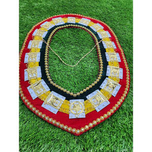 Cadena de Solapa Masónica de Lujo de Primera Calidad, Personalizable, con Pin de Seguridad Dorado, Diseño Magnético con Bordado Impreso en 3D - Product Image 2