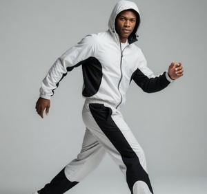 Conjunto Deportivo de Chaqueta con Cremallera y Pantalones de Alta Calidad, Cortavientos, Impermeable, de Poliéster, para Fitness, Pesca, Caza y Actividades al Aire Libre - Product Image 4