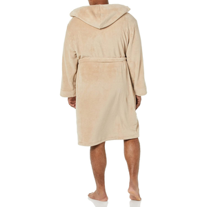 เสื้อคลุมอาบน้ำของผู้ชายแขนยาวแบบลำลองกันรอยยับเป็นมิตรต่อสิ่งแวดล้อม - Product Image 3