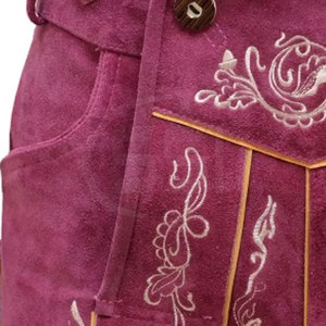 Men's Solid Casual Lederhosen Shorts with Button Fly and Eco-Friendly Design for Festival and Party Events - Product Image 5