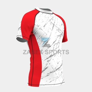 Rashguard de compétition MMA BJJ pour hommes - T-shirt de compression extensible avec option de logo frontal 200GSM Spandex/Polyester - Product Image 5