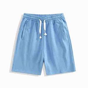 Pantalones Cortos de Felpa para Hombre 2026, 100% Algodón de Alta Calidad, Cintura Elástica, Diseño Sólido, Casuales, Gran Venta a Precio Económico - Product Image 3