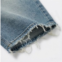 Shorts en jean baggy délavés vintage de haute qualité pour hommes, style streetwear tendance