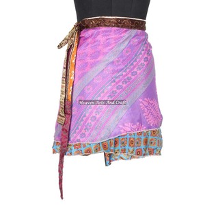 Jaipur Online Reversible Magic <b>Wrap</b> Mini Skirt Women's Boho Print Casual <b>Beach</b> Mini Skirt <b>Wrap</b> Casual Summer Beachwear - Product Image 1