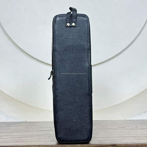 Nouvelle Étui à Fer à Boucler en Cuir de Vachette Ciselé à Carreaux Fait Main Résistant à la Chaleur en Cuir Véritable pour Rangement d'Outils de Coiffure et Pochette de Voyage - Product Image 6