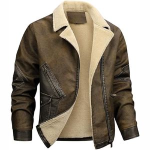 Chaquetas de Cuero Casuales para Hombre al por Mayor, Chaqueta de Cuero Personalizada, Chaqueta de Invierno para Hombre - Product Image 4