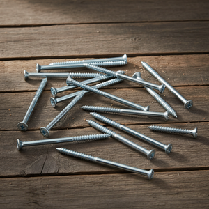 Tornillo para Madera PDC de Acero al Carbono, Rosca Gruesa, Punta Afilada, Óxido Negro, Métrico/Pulgada, Clase 4, Alta Resistencia - Product Image 1