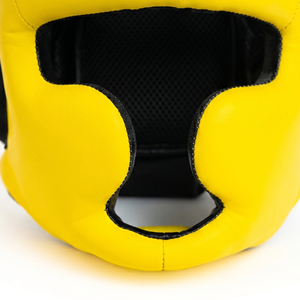Protège-tête de boxe Askar Wear Ind Yellow PU, protection intégrale du visage, équipement d'entraînement - Product Image 3