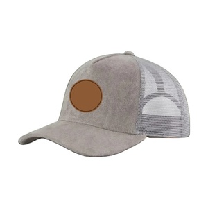Casquette de camionneur en cuir structurée sur mesure au Vietnam Casquette de golf à bord incurvé à 5 panneaux Casquette pour hommes légère et respirante - Product Image 5