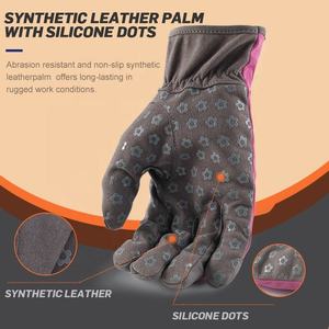 Fabricants directs d'usine, gants de travail en cuir de qualité supérieure, couleurs et designs demandés par les clients, gants de travail en cuir résistants. - Product Image 2