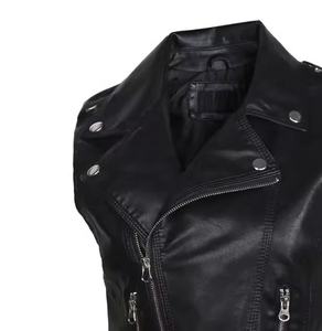 Nueva colección Popular diseños chaleco Otoño Invierno Chaleco de cuero suave y cálido al aire libre con bordado personalizado chaqueta de mujer de talla grande - Product Image 6