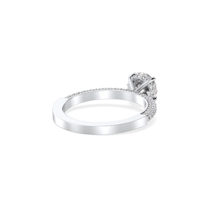 Anillos de compromiso solitarios REYES con moissanita VVS de corte brillante redondo de 1.35 quilates para mujer, joyería fina de plata de ley 925 - Product Image 4