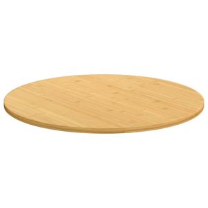 Table de salle à manger en bambou naturel de taille moyenne avec finition vernie - Product Image 2