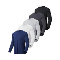 Chemises à manches longues pour hommes en gros, protection solaire UPF 50+, séchage rapide, évacuation de l'humidité, t-shirts de sport