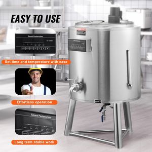 Pastorizzatore per Latte di Grado Commerciale 100L, Attrezzatura Professionale per Pastorizzazione in Acciaio Inox 304 per Uso Alimentare - Product Image 5