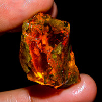 Splendide Opale d'Éthiopie Welo Fire de Grade AAA, 100% Naturelle, Pierre Brute en Vrac pour la Fabrication de Bijoux DIY avec Effet de Couleur Changeante
