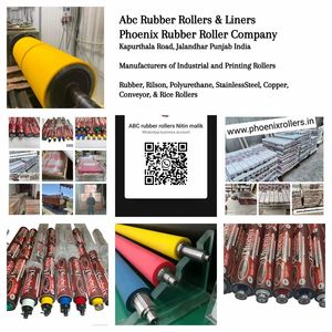 Phoenix Abc Polyurethane PU <b>Rubber</b> Rollers 35-95 Hardness Industrial Applications for Paper Textile Leather <b>Plastic</b> Industrial - Product Image 5