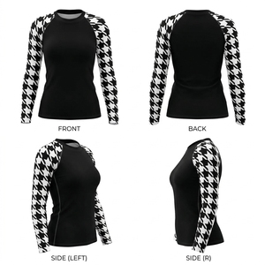 Camiseta Deportiva para Mujer, Ropa Deportiva Sublimada Personalizada, Top Atlético de Manga Larga, Protección UV, Tela de Secado Rápido, Venta al Por Mayor - Product Image 4