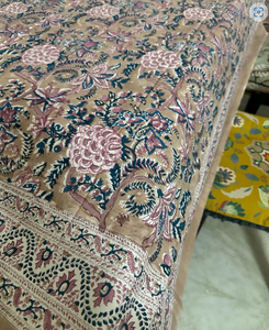 Cotton <b>Table</b> <b>Cover</b> Pink Blue Floral Printed Tablecloth Traditional Botanical Design Decorative <b>Dining</b> <b>Table</b> <b>Cover</b> - Product Image 3