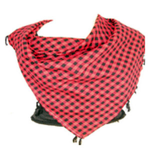 Elegant Summer Square Tassel Twill Check Knitted Scarf Stylish Lightweight Soft Fashion Wrap Shawl for Women Casual Travel Beach - Product Image 1